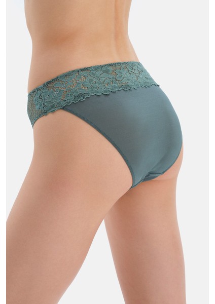 Yeşil Dantel Detaylı Mikro Slip indirimleri