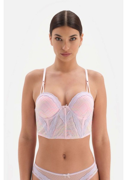 Pembe Aksesuar Detaylı Kaplı Büstiyer fiyatları