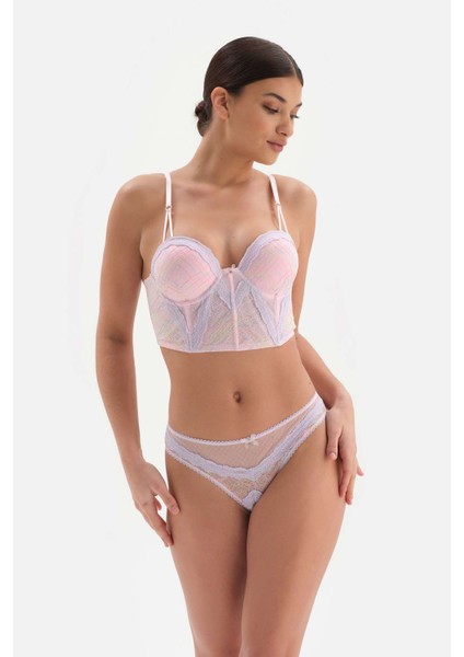 Pembe Aksesuar Detaylı Kaplı Büstiyer indirimleri