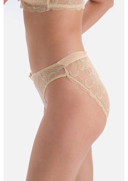 Bej Aksesuar Detaylı Detaylı Dantteli Külot modelleri