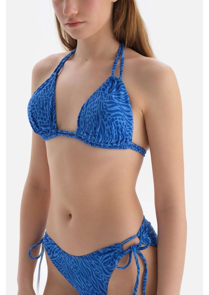 Mavi Üçgen Küçük Bikini Üst fırsatları