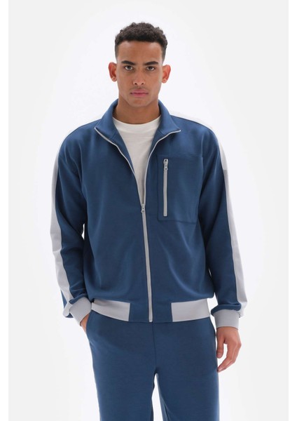 Koyu Indıgo Erkek Ceket Fermuarlı Cupro fiyatları