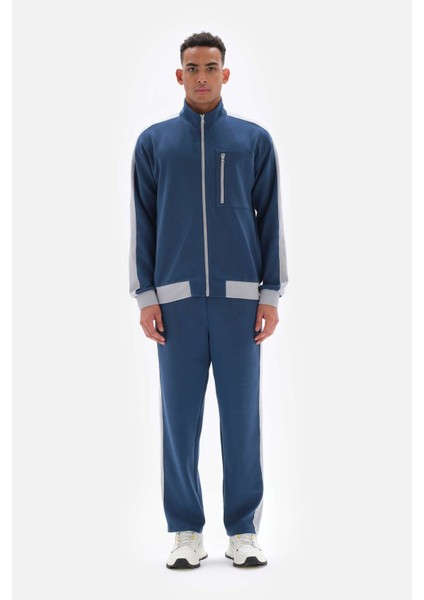Koyu Indıgo Erkek Ceket Fermuarlı Cupro fırsatları