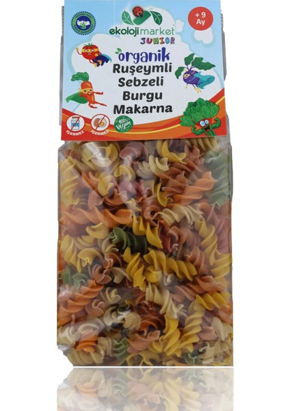 Junıor Ruşeymli Sebzeli Burgu Makarna 250 gr