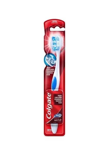 Diş Fırça Tekli 360 Visible White Orta X 12 Adet