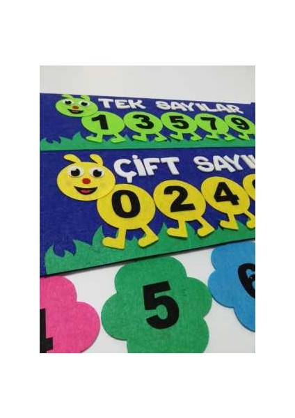 Ritmik Sayma Tablosu (Keçe Eğitim Materyali) fırsatları