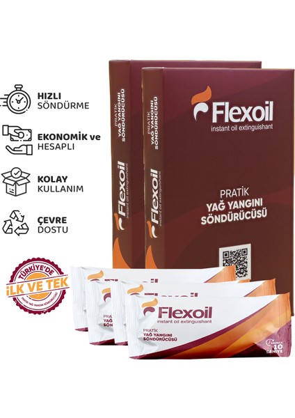 Pratik Yağ Yangını Söndürücü 4'lü Paket