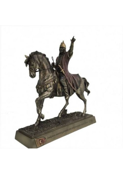 Veronese Biblolar → Wise Fatih Sultan Mehmet-F.s. Mehmet Bronz-28,5*11*29 CM– Dekoratif Obje ve Koleksiyonluk Model