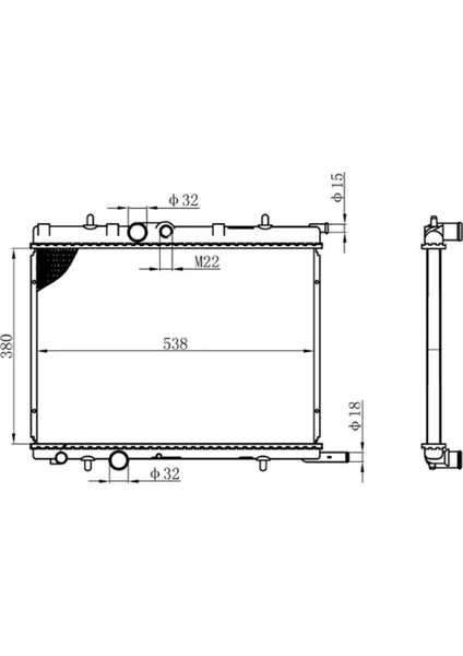 Partner Y.M./307/206 - Cıtroen Berlingo/c4/xsara 1.1/1.4/1.6/1.9/2.0 Universal 98+ 1330F4 1330G3 133082 mt  380*538*22