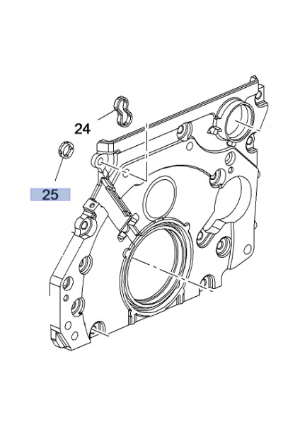 Opel Insıgnıa A 1.6 Dizel Motor Zincir Yan Kapak Contası Alt Yerli Marka HSF-2104