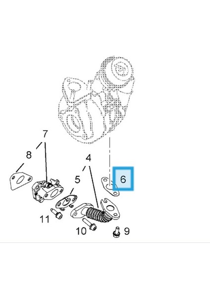Opel Insignia A 2.0 Dizel Turbo Geri Dönüş Boru Contası Orjinal Ürün 55566151 fiyatları