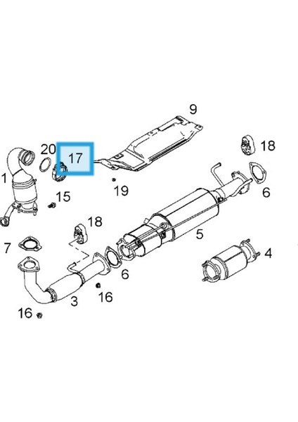 Opel Antara Katalitik Konvektör Boğaz Conta Kelepçesi Orjinal Ürün 96629314 fiyatları