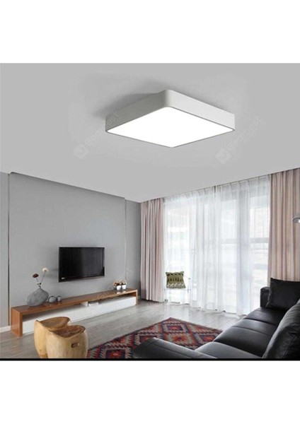 Kare Tavana Sıfır LED Plofenyer Avize Armatür Banyo Tuvalet Balkon LED Glop Armatürü Beyaz Işık