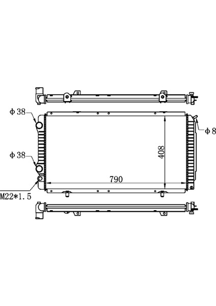 Ducato - Cıtroen Jumper/relay - Peugeot Boxer 1.9/2.0/2.3/2.5/2.8 94+ 1301N0 mt 790*408*26 modelleri