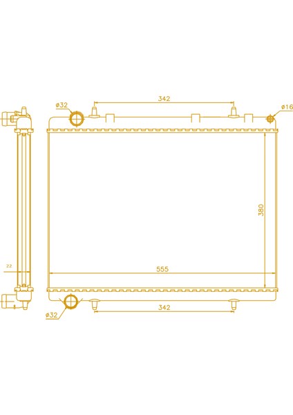 307/408 - Cıtroen C4 Pıcasso 1.6/1.8/2.0 00+ 1330K1 1330W4 mt 380*538*26