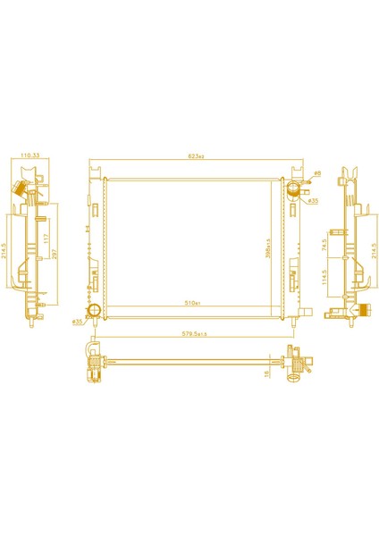 Symbol Iı-1.5dci/clioıv Diz-Bnz./lodgy/dokk 214107326R mt 510*388*16