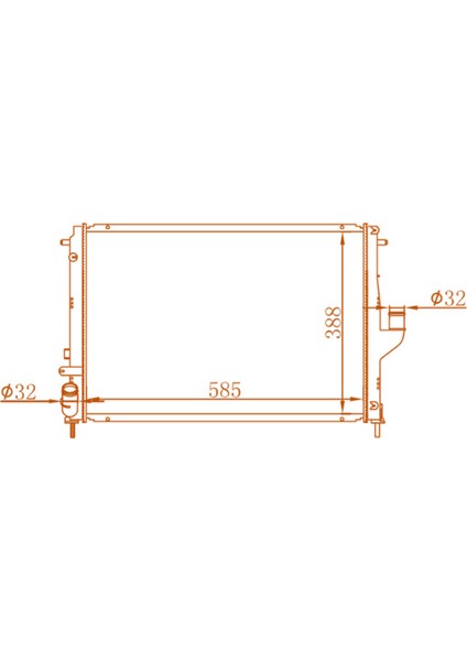 Logan 1.5 Dcı/sandero 08- Duster  8200582026 mt  585*408*16