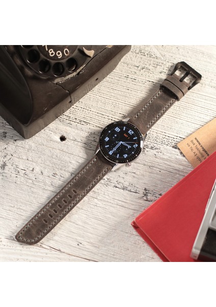 Huawei Watch 22mm Deri Kordon 46mm Watch GT4 - 5 Gt 2 3 4 5 Pro Se 2e Huawei Watch 4 Pro Ultimate Elite Gt2 E Gt2e Gt2pro Gt3 Pro Gt3pro Gri Deri Kordon Kayış 46 22mm fırsatları