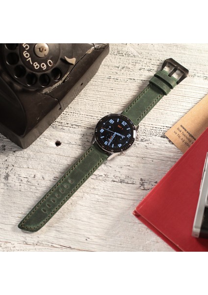 Huawei Watch Deri Kordon Gt2 E Gt2e Gt2pro Gt3 Pro Gt3pro Watch GT4 Gt 2 3 4 5 46mm Huawei Watch 4 Pro Ultimate Pro Se 2e Elite Yeşil Deri Kayış 46 22mm modelleri