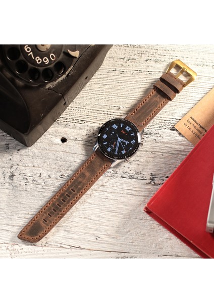 Huawei Watch Kordon 22mm Gt2 E Gt2e Gt2pro Gt3 Pro Gt3pro Watch GT4 5 Gt 2 3 4 5 Huawei Watch 4 Pro Ultimate Pro Se 2e Elite Kahverengi Deri Kayış 46 22mm fırsatları