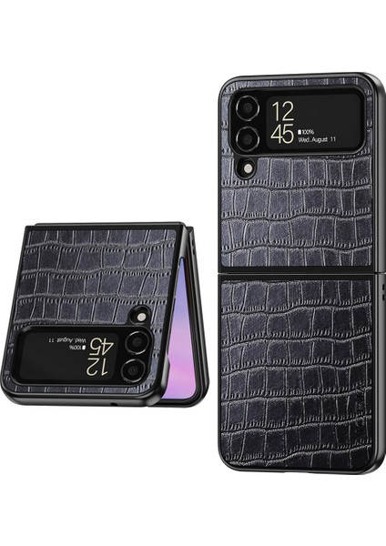 For Samsung Galaxy Z Flip 3 Timsah Deseni Cep Telefonu Kılıfları (Yurt Dışından)