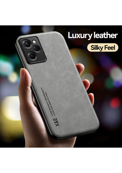For Poco X5 Pro 5g Cilt Hissi Manyetik Emme Cep Telefonu Kılıfları (Yurt Dışından)