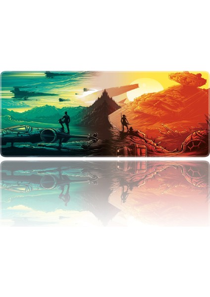 Mouse Pad Büyük Boy Gaming Oyuncu Xxl 90X40 cm Galaxy-War