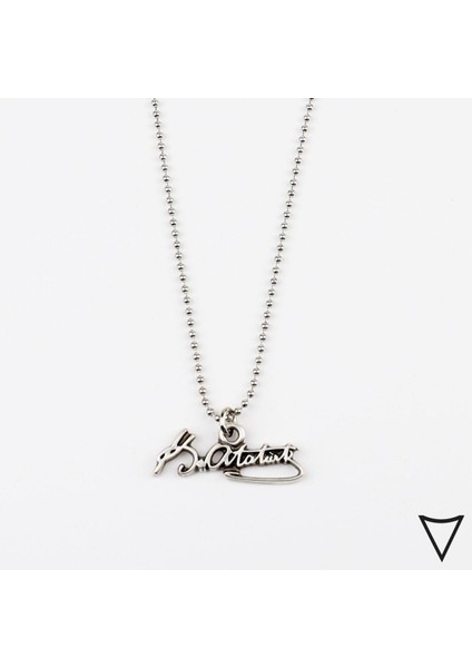 Atatürk Imza Unisex Kolye