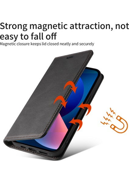 Samsung Galaxy A54 5g Bileklik Deri Telefon Standı Kasa Cüzdan Manyetik Cep Telefonu Kapağı Için (Yurt Dışından)