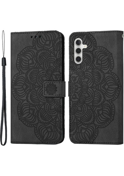 Samsung Galaxy A54 5g Için Baskılı Mandala Çiçek Damla Geçirmez Telefon Kapağı Cüzdan Standı Pu Derisi Anti-Çizelge Telefon Kılıfı (Yurt Dışından) fiyatları
