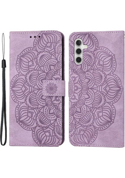 Samsung Galaxy A54 5g Için Baskılı Mandala Çiçek Damla Geçirmez Telefon Kapağı Cüzdan Standı Pu Derisi Anti-Çizelge Telefon Kılıfı (Yurt Dışından) fiyatları
