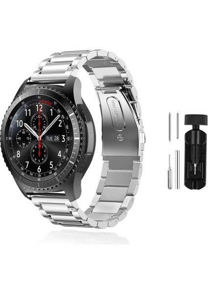 Samsung Galaxy Watch Gear S2 Uyumlu Kordon Kordon Metal Kordon Ayarlama Aparatlı