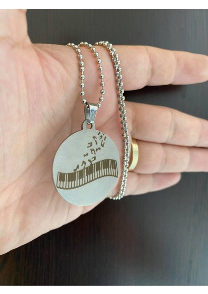 Piyano Nota Paslanmaz Çelik Kolye fiyatları