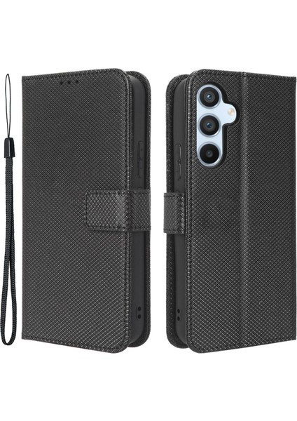 Samsung Galaxy A54 Için 5g Manyetik Toka Koruyucu Telefon Kapağı Pırlanta Dokusu Pu Deri Deri Anti Drop Telefon Kılıfı Katlanabilir Stand Cüzdan (Yurt Dışından) fiyatları