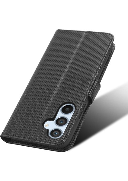 Samsung Galaxy A54 Için 5g Manyetik Toka Koruyucu Telefon Kapağı Pırlanta Dokusu Pu Deri Deri Anti Drop Telefon Kılıfı Katlanabilir Stand Cüzdan (Yurt Dışından) indirimleri