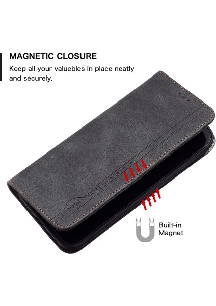 Binfen Renk Bf Deri Serisi-5 Samsung Galaxy A54 5g Style-08 Rfıd Blowantıon Mantıcety Auto Kapalı Dolu Kapalı Pu Deri Kılıf Telefon Kapağı Cüzdan Standı ile (Yurt Dışından) fırsatları