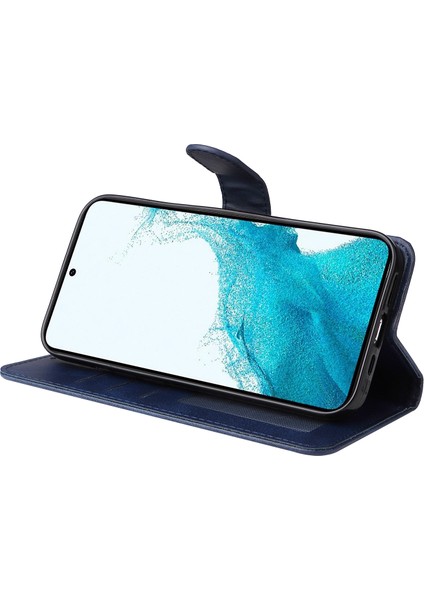 Samsung Galaxy A54 Için 5g Pu Deri Cüzdan Şok Geçirmez Telefon Kapağı Kıta Anti Klasik Buzağı Dokusu Telefon Stand Kılıfı Bilek Kayışı (Yurt Dışından) modelleri