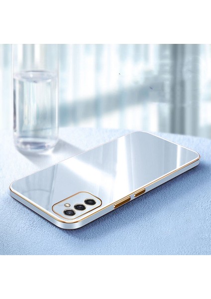 Samsung Galaxy A14 5g Kılıf Golden Silikon Kılıf Açık Mavi fiyatları