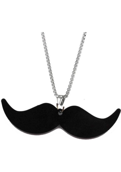 Bıyıklı Paslanmaz Çelik Kolye