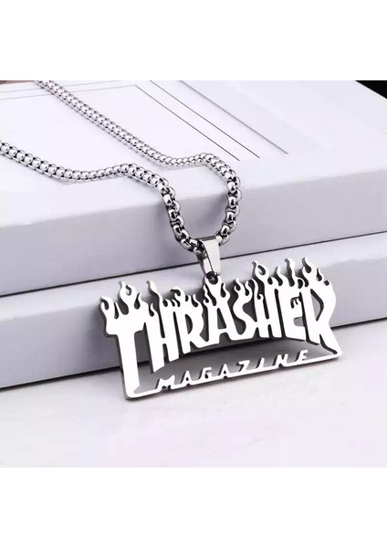 Thrasher Kolye Paslanmaz Çelik