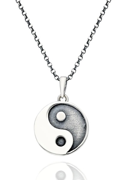 Yin Yang Paslanmaz Çelik Kolye