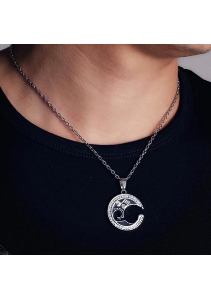 Sol Anahtar Nota Ikili Paslanmaz Çelik Kolye Kadın - Erkek modelleri