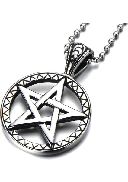 Pentagram Işlemeli Kolye fiyatları