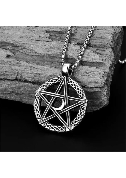 Pentagram Işlemeli Kolye modelleri