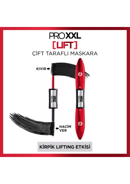 L'oréal Paris Pro Xxl Lift Çift Taraflı Maskara - Kirpik Lifting Etkisi