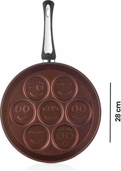 Redio Emoji Tava - Bakır - 28 cm fırsatları