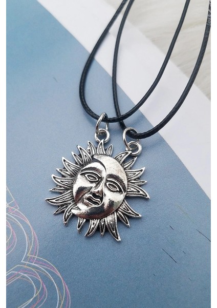 Best Friend 2'li Kolye Yarım Güneş Paslanmaz Kolye fiyatları