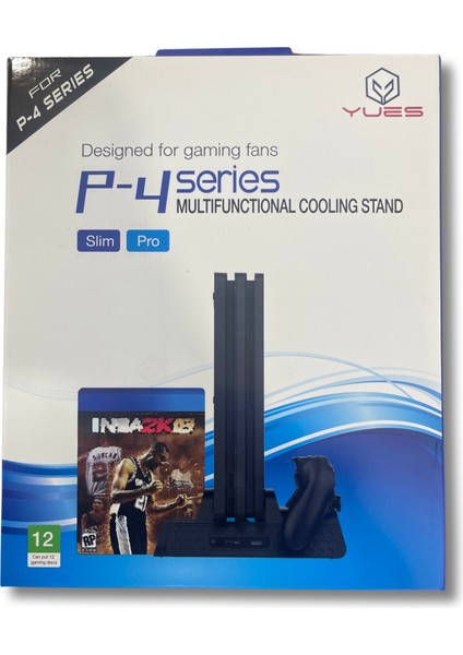 Ps4 Multi Fonksiyonel Stand Fanlı Oyun Stand Şarj Standı (Ps4 Fat / Slim / Pro Uyumlu)
