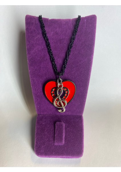 Sevgili Kalp Sol Anahtar Kolye