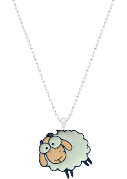Kuzu Koyun Sheep Kolye 925 Ayar Gümüş Kaplama